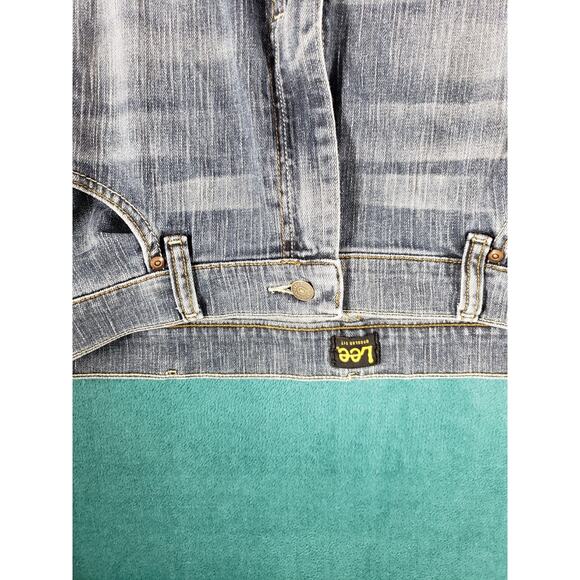 Lee Jeans Size 40x32 Mens Blue Pants Denim Stretch Mid Rise Work L342 Straight - Picture 6 of 14
